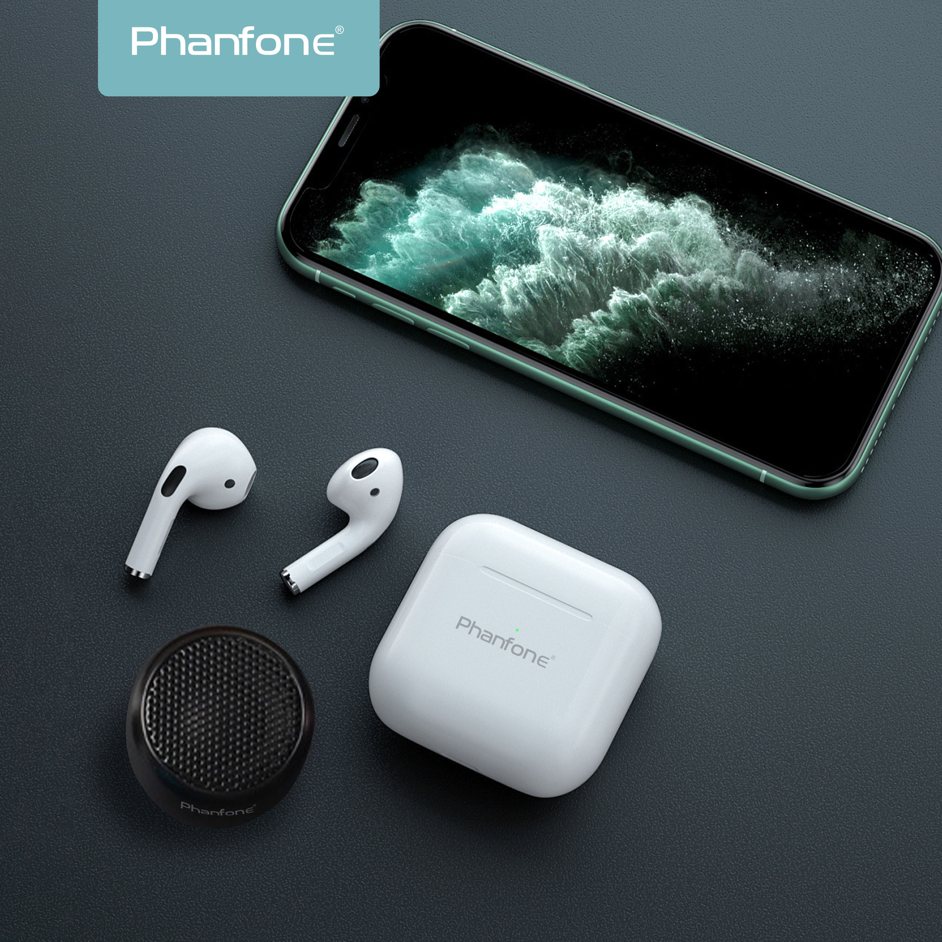 Phanfone AirPods with mini speakers