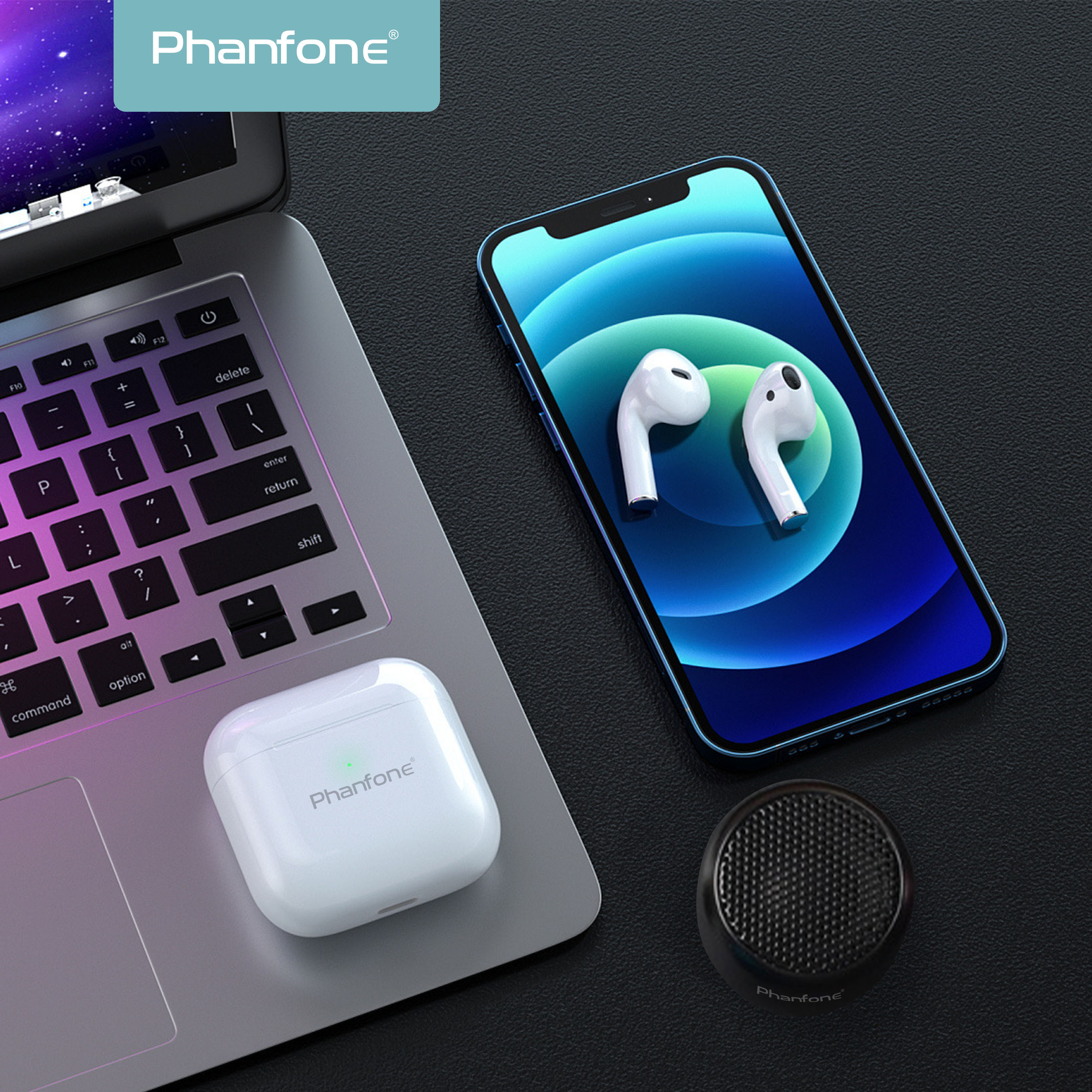 Phanfone AirPods with mini speakers